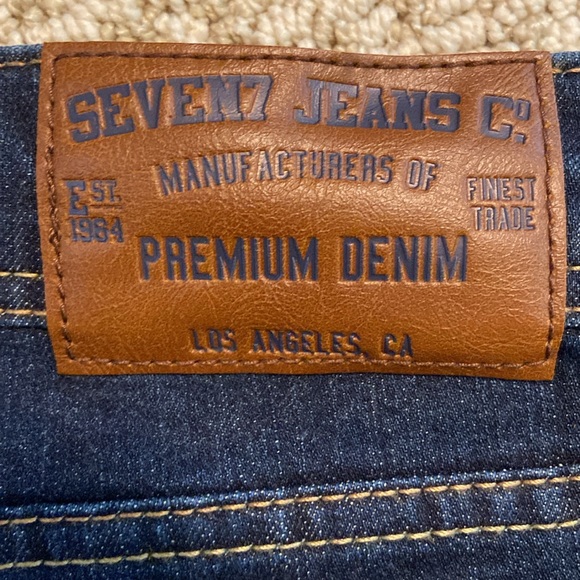 Men’s Seven 7 Straight Fit Jeans 38x32 - Picture 6 of 8
